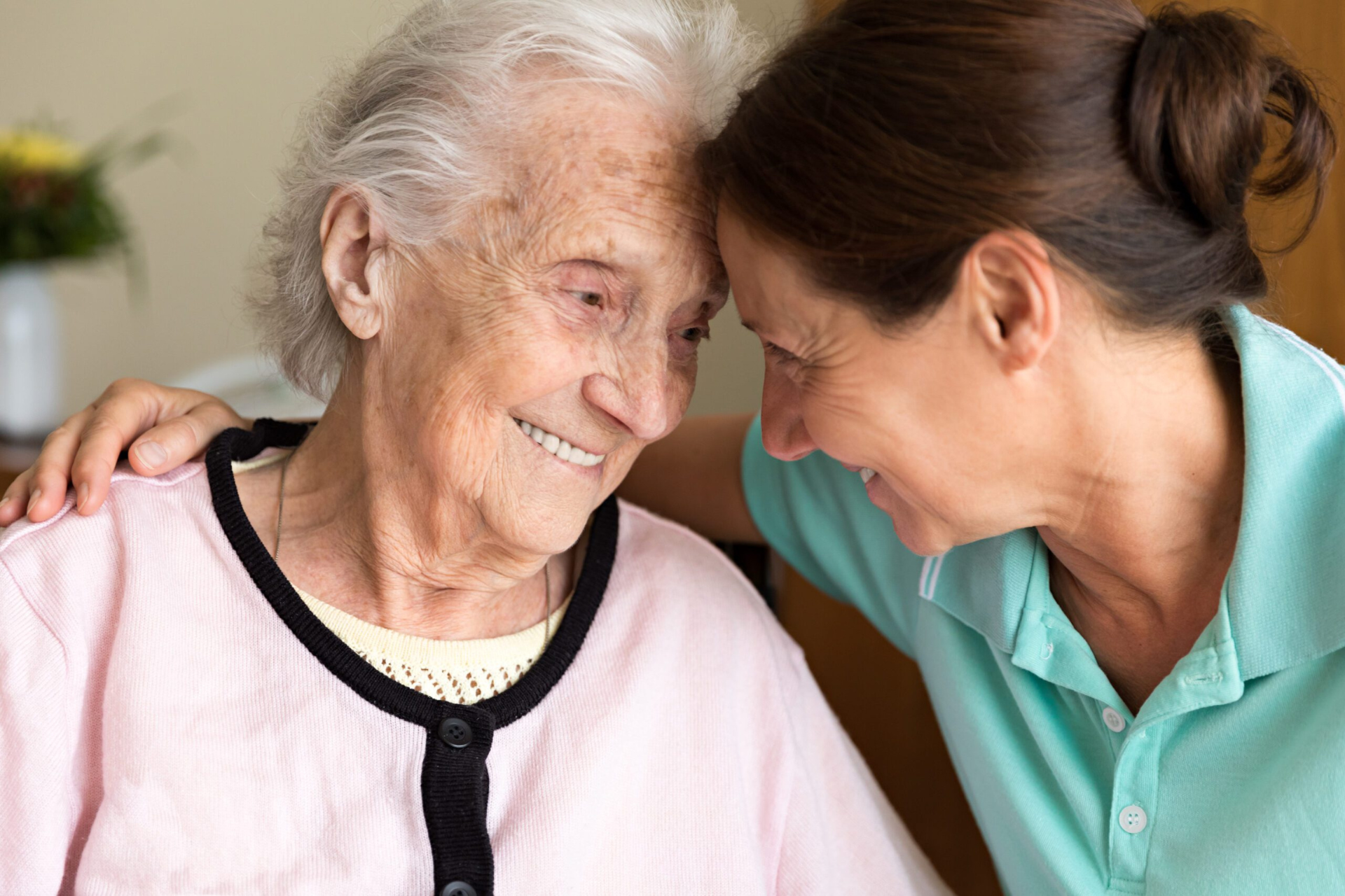 memory caregiver and resident